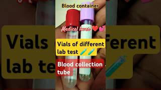 Blood collection tubesvials forbloodtesting kgshortyt healthhospitalpathologylaboratory [upl. by Apps]