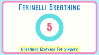 😮‍💨Farinelli Breathing Exercise for Singers  Breath Control 10 seconds [upl. by Arotak975]