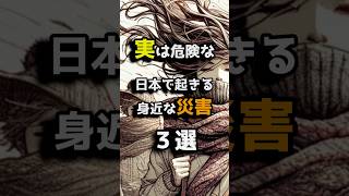 実は危険な日本で起きる身近な災害3選 都市伝説 ホラー 雑学 shorts [upl. by Margarida784]