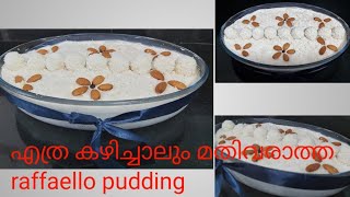 Raffaellopudding Zinuza Raffaello pudding recipe in malayalam [upl. by Dolf333]