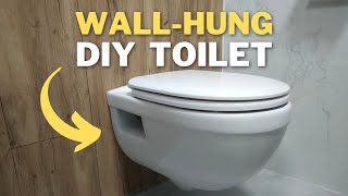 WallHung Toilet Installation in Minutes  How to Fit a Hanging Toilet  Flush Plate  Seat [upl. by Richer]