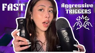 Fast amp Aggressive ASMR Most INTENSE Triggers You Wont Believe ⚡️⚡️ [upl. by Mayne925]