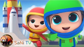 Rocket Ship Song  JJ in Space SaNi TV Nursery Rhymes amp Kids Songs 30 [upl. by Yuji]