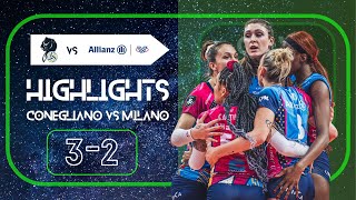 HIGHLIGHTS  Imoco Conegliano  Allianz Vero Volley Milano Super Final CEV Champions League [upl. by Elesig]