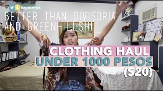 TAYTAY TIANGGE HUGE Clothing Haul Under 1000 Pesos  PHILIPPINES [upl. by Burgwell]