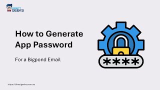 Bigpond Email Unlock App Password Fast Direct Geeks Guide [upl. by Amadeo225]