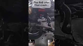 The aftermath of “The RS6” AudiRs6Rs6​⁠ifyouknowyouknowcrashcarskeroseneshortsplsgoviral [upl. by Letty]