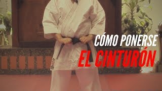 🥋Cómo AMARRAR CINTA DE KARATE ¡Muy fácil 👍 [upl. by Nevaeh152]