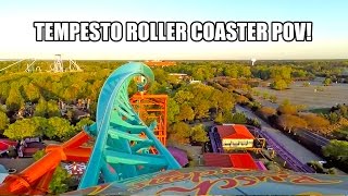 Tempesto Official Front Seat POV Rider Cam Off Ride Video Busch Gardens Williamburg [upl. by Mcnalley]