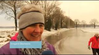 Eerste marathon op natuurijs niet in Noordlaren [upl. by Aleron192]