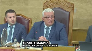 Skupština Crne Gore raspravlja o smjeni Andrije Mandića [upl. by Soloma]