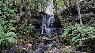 Cave Behind Waterfall  Blairskaith Linn Scotland [upl. by Willtrude70]