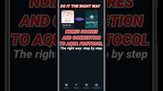 HOW TO CORRECTLY DO NOMIS SCORE MINTING AND AQUA PROTOCOL AIRDROPALL YOU NEED TO KNOW [upl. by Raskind]