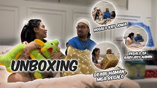 UNBOXING OF GENDER REVEAL AND BIRTHDAY GIFT [upl. by Rolyab]