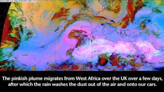 Dust storm brings Saharan sand to the UK [upl. by Trelu367]