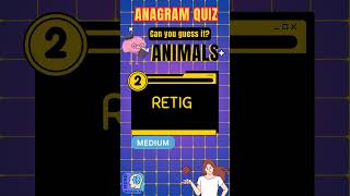 ANAGRAM QUIZ Can You Solve These Anagrams mindmysteries360 anagrams quizshorts [upl. by Werdn]