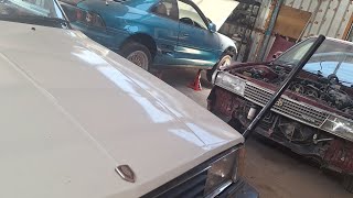 Tour of my shed and the upcoming builds st141 corrona mx83 cressida and SW20 mr2 [upl. by Ahsilef]