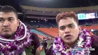 Govs PostGame DT Breiden Fehoko LB Bryce TatupuLeopoldo 11714 [upl. by Gnav]