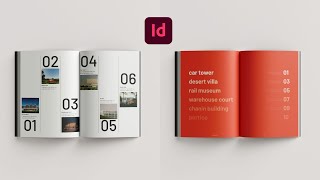 Portfolio Table of Contents for Architects InDesign Tutorial [upl. by Eimac]