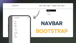 Navbar Using Bootstrap  Bootstrap 5 Responsive Navbar  Bootstrap 5 Navbar [upl. by Ahsienal691]