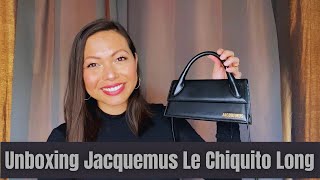 True Unboxing Jacquemus Le Chiquito Long Bag  First Impressions [upl. by Ezechiel]