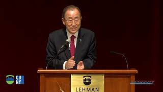 The 2016 Herbert H Lehman Lecture with UN Secretary General Ban KiMoon [upl. by Munford]