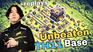 NEW BEST TH11 WAR BASE  LINK 2024  TH11 ANTI 2 STAR BASE 2024  TH11 BASES CLASH OF CLANS [upl. by Airdnua]