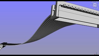 freecad modellierung flachbandkabel anleitung tutorial beispiel part draft arch cad [upl. by Porter]