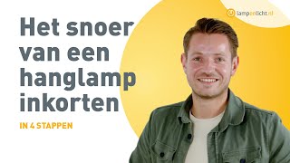 Het snoer van een hanglamp inkorten  TECHNISCHE UITLEG [upl. by Torbert]