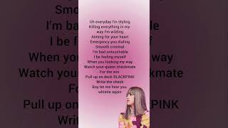 whistle lisa rap in English Lyrics lisa whistle blackpinkshorts [upl. by Abigael]