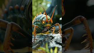 Centipede Closeup centipede insect aiinsights ai ytshorts shorts centipedes [upl. by Vivien]