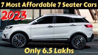 Most Affordable 7 Seater Cars In India 2023  7 Seater Cars In India [upl. by Bohs]