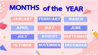 Les mois de lannée en Anglais ✪ Months of the year vocabulary [upl. by Adley646]