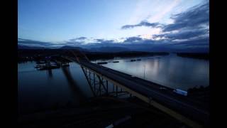 Port Mann Time lapse [upl. by Millburn433]