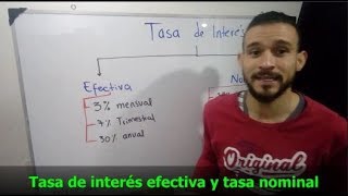 Matemáticas Financieras Tasas de interés efectiva y nominal [upl. by Downes]