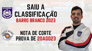 CLASSIFICAÇÃO PRELIMINAR BARRO BRANCO  Prova de 20AGO23  Mike School  Matemática Mike [upl. by Airt]