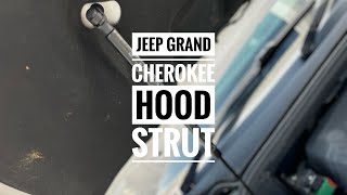 Replace Your Jeep Grand Cherokee WK2 Hood Strut In under 3 Minutes  DIY How To Bonnet Strut [upl. by Aynatal]