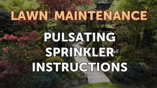 Pulsating Sprinkler Instructions [upl. by Einallem]