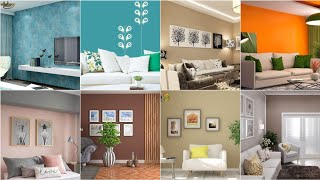 Modern living room color combinations 2024 home interior wall painting colours ideas [upl. by Anitrebla]