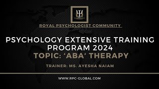 ABA THERAPY by Ms Ayesha Najam [upl. by Innor734]