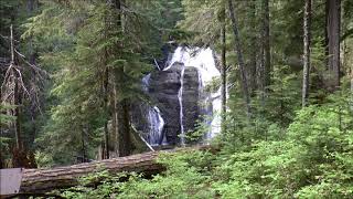 Langfield Falls Mt Adams Ranger District Gifford Pinchot National Forest Washington [upl. by Enilasor]