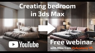 3ds Max  bedroom modeling tutorial from scratch [upl. by Ellennaj434]