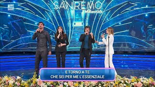 Tutti cantano Sanremo la performance dei Millenials  14022023 [upl. by Eyram]