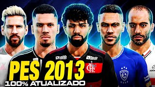 🚨 PES 2013 PATCH 2024 PC com GRÁFICO 4K ESTÁDIOS FACES TATUAGENS UNIFORMES BRASILEIRÃO A e B [upl. by Odnesor558]