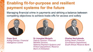 Panel Managing financial crime in payments striking a balance between competing objectives [upl. by Englebert854]