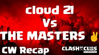 clan war Recap cloud 21 against THE MASTERS ✌️  TH 12  3 Star fights COC clash of clans 1119 COC [upl. by Manton]