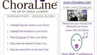 Soprano Part JENKINS GLORIA [upl. by Eustashe]