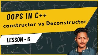 Constructor vs Deconstructor in cpp programming oops oopsconcept cpp coding programming code [upl. by Mailand709]