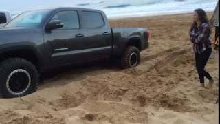 2016 Toyota Tacoma Crawl Control Demo In Soft Hawaii Sand [upl. by Ecilegna581]