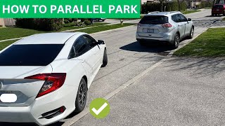 Parallel Parking Driving Test drivingtest parking lesson [upl. by Wallie]